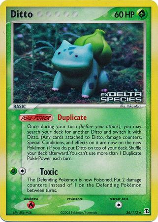 Ditto (36/113) (Stamped) [EX: Delta Species] - The Mythic Store | 24h Order Processing