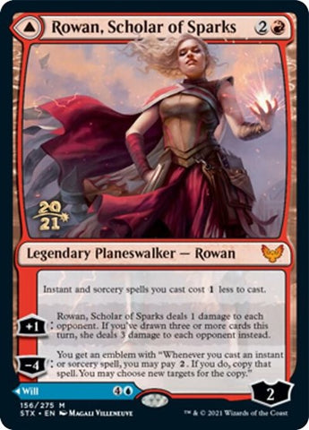 Rowan, Scholar of Sparks // Will, Scholar of Frost [Strixhaven: School of Mages Prerelease Promos] - The Mythic Store | 24h Order Processing