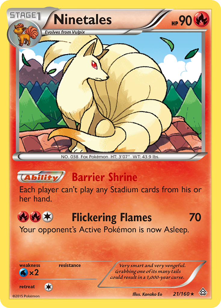 Ninetales (21/160) [XY: Primal Clash] - The Mythic Store | 24h Order Processing
