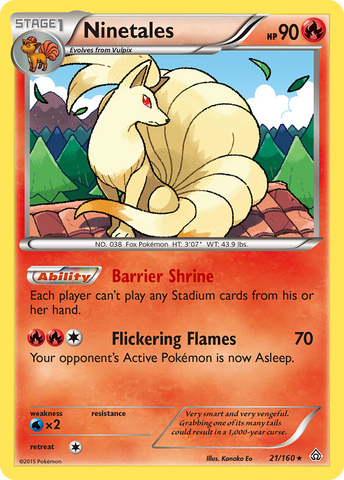 Ninetales (21/160) [XY: Primal Clash] - The Mythic Store | 24h Order Processing