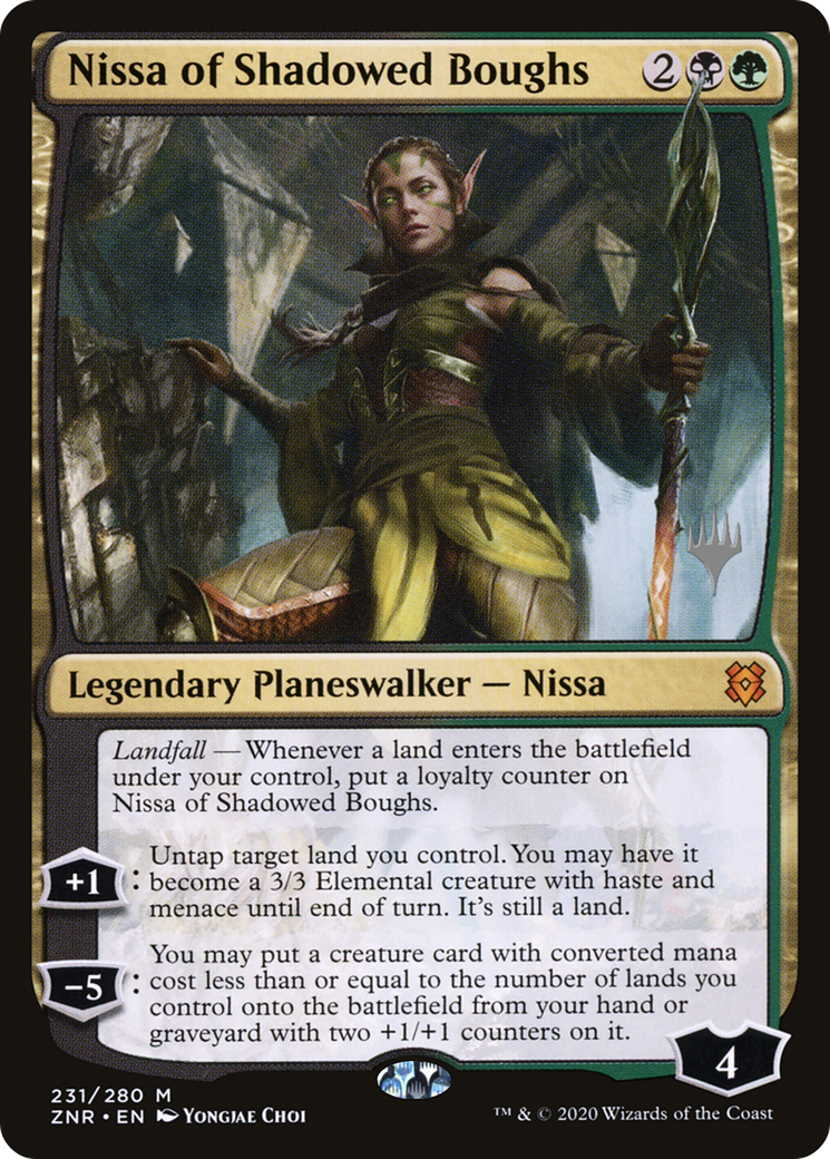 Nissa of Shadowed Boughs (Promo Pack) [Zendikar Rising Promos] - The Mythic Store | 24h Order Processing
