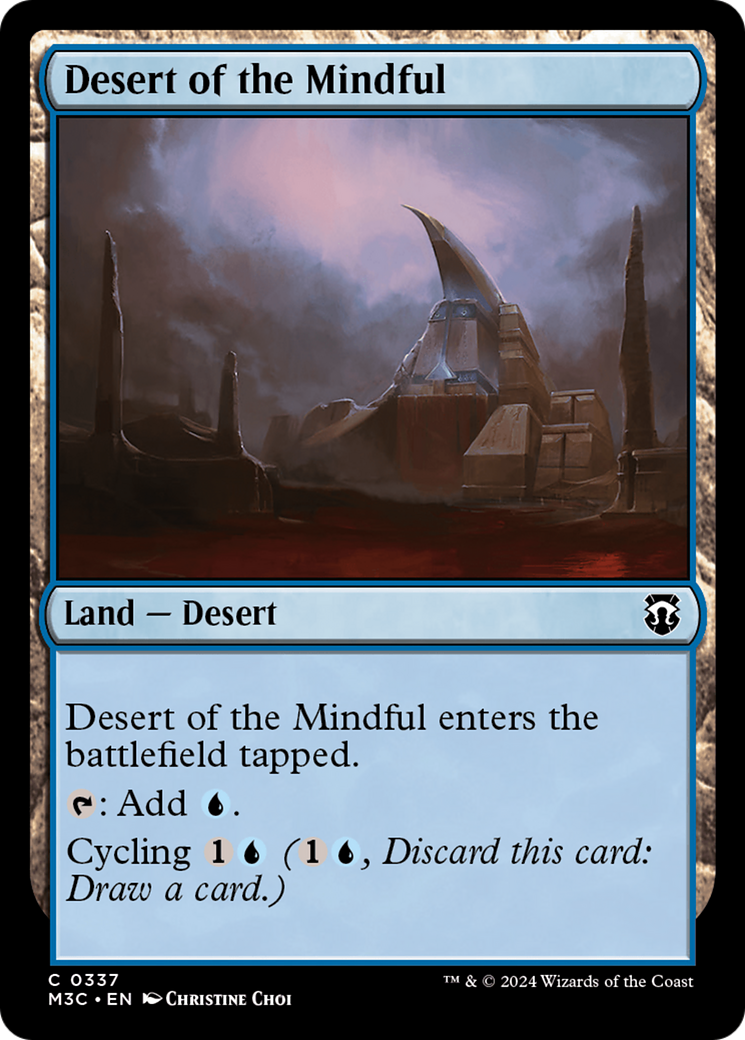 Desert of the Mindful (Ripple Foil) [Modern Horizons 3 Commander] - The Mythic Store | 24h Order Processing