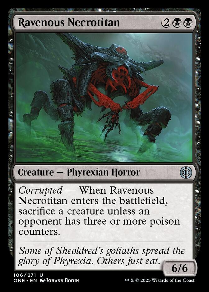 Ravenous Necrotitan [Phyrexia: All Will Be One] - The Mythic Store | 24h Order Processing