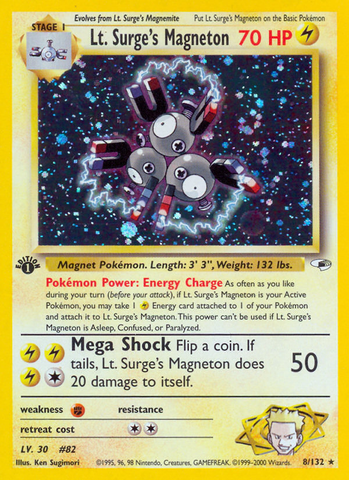 Lt. Surge's Magneton (8/132) [Gym Heroes 1st Edition] - The Mythic Store | 24h Order Processing