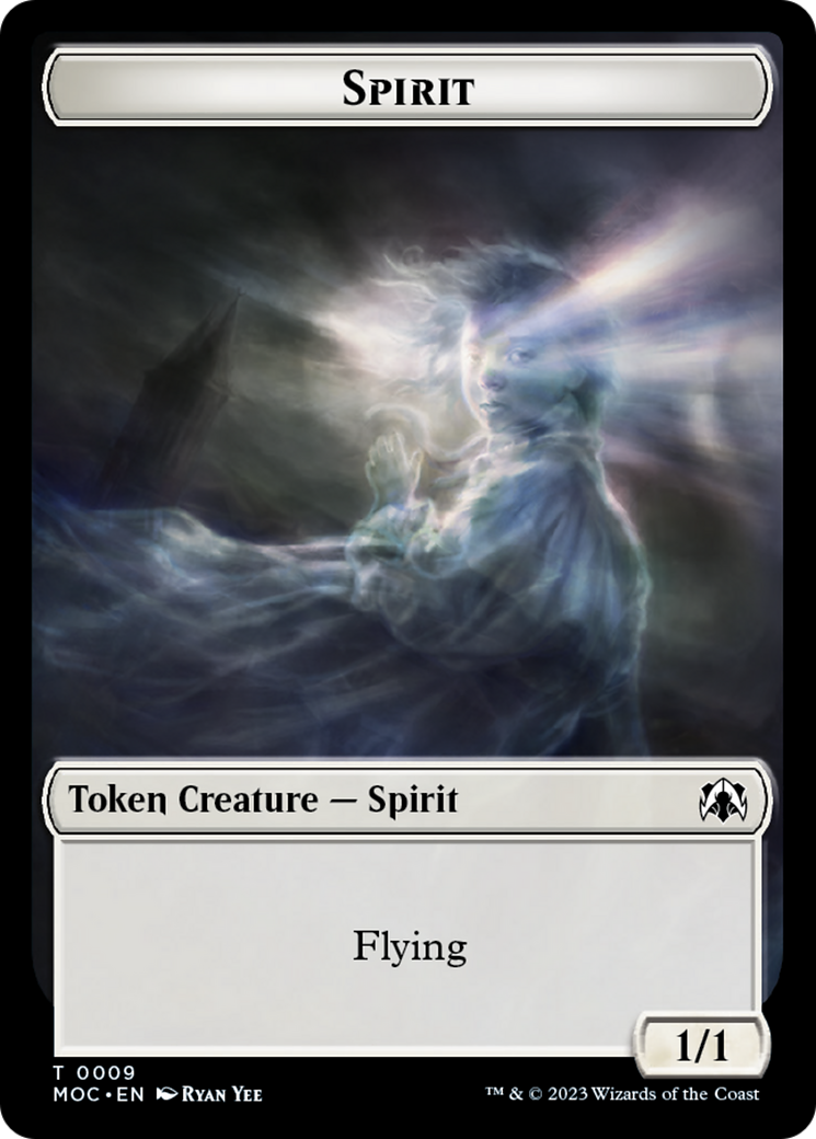 Spirit (9) // Spirit (13) Double-Sided Token [March of the Machine Commander Tokens] - The Mythic Store | 24h Order Processing