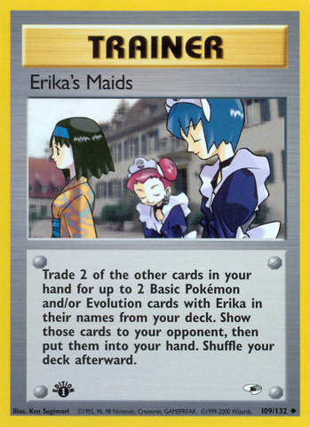 Erika's Maids (109/132) [Gym Heroes 1st Edition] - The Mythic Store | 24h Order Processing