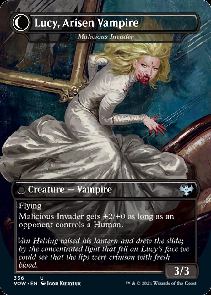 Innocent Traveler // Malicious Invader - Lucy Westenra // Lucy, Arisen Vampire [Innistrad: Crimson Vow] - The Mythic Store | 24h Order Processing