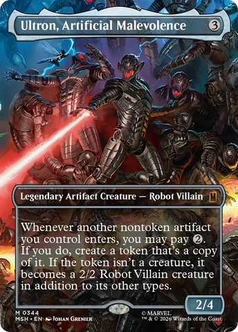 Ultron, Artificial Malevolence (Borderless) (0344) [Marvel Super Heroes] - The Mythic Store | 24h Order Processing