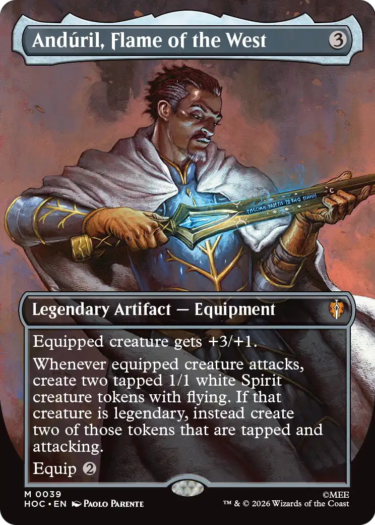 Anduril, Flame of the West (Borderless) [The Hobbit: Eternal-Legal] - The Mythic Store | 24h Order Processing