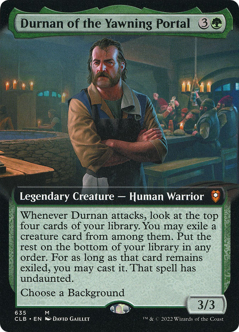 Durnan of the Yawning Portal (Extended Art) [Commander Legends: Battle for Baldur's Gate] - The Mythic Store | 24h Order Processing