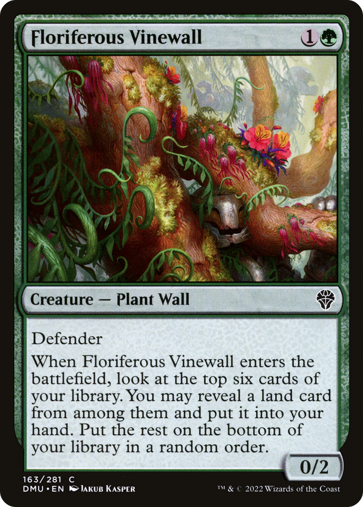Floriferous Vinewall [Dominaria United] - The Mythic Store | 24h Order Processing