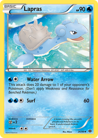 Lapras (26/99) [Black & White: Next Destinies] - The Mythic Store | 24h Order Processing
