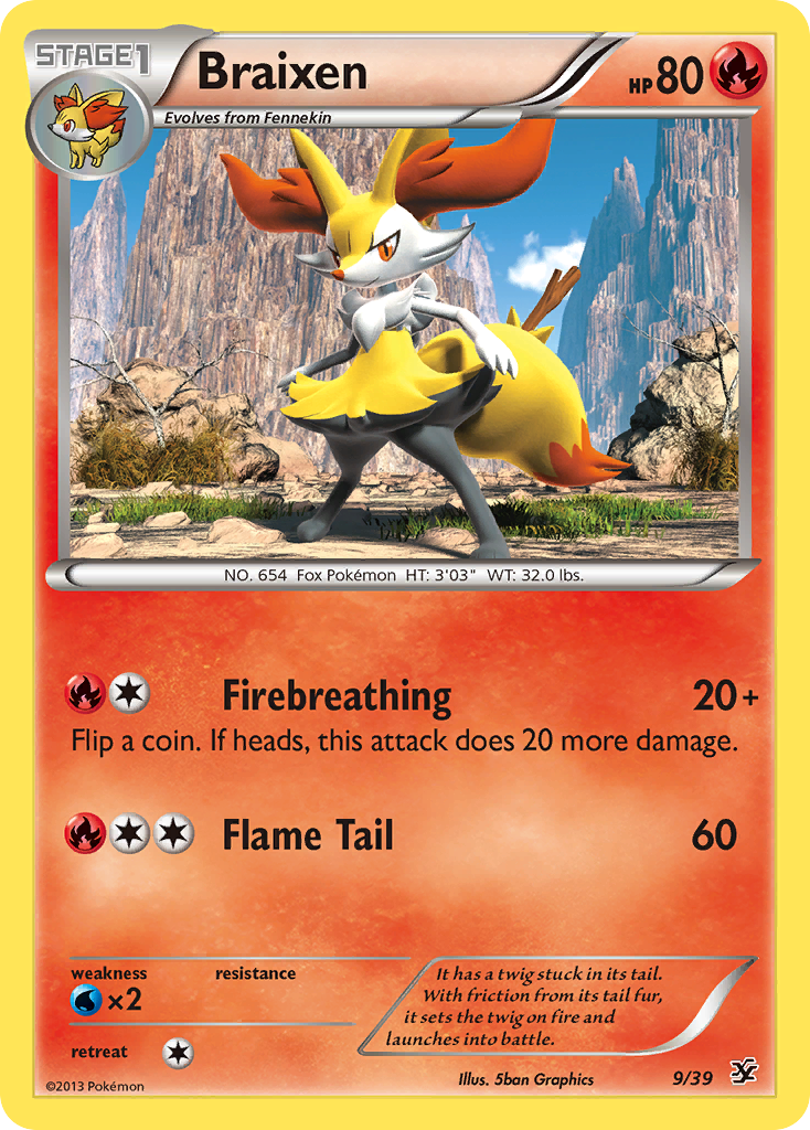 Braixen (9/39) [XY: Kalos Starter Set] - The Mythic Store | 24h Order Processing