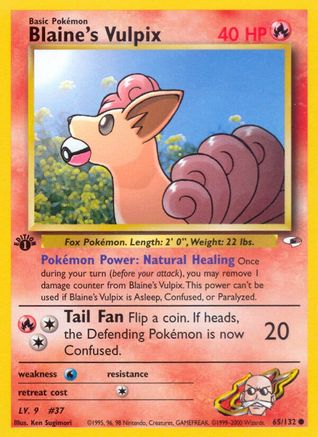 Blaine's Vulpix (65/132) [Gym Heroes Unlimited] - The Mythic Store | 24h Order Processing