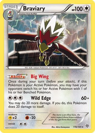Braviary (116/135) [Black & White: Plasma Storm] - The Mythic Store | 24h Order Processing