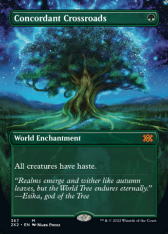 Concordant Crossroads (Borderless Alternate Art) [Double Masters 2022] - The Mythic Store | 24h Order Processing
