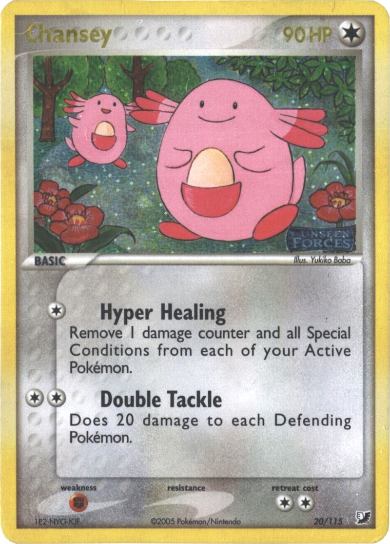 Chansey (20/115) (Stamped) [EX: Unseen Forces] - The Mythic Store | 24h Order Processing