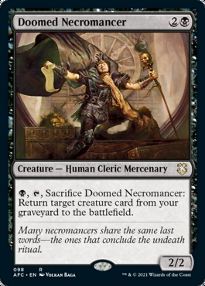 Doomed Necromancer [Dungeons & Dragons: Adventures in the Forgotten Realms Commander] - The Mythic Store | 24h Order Processing