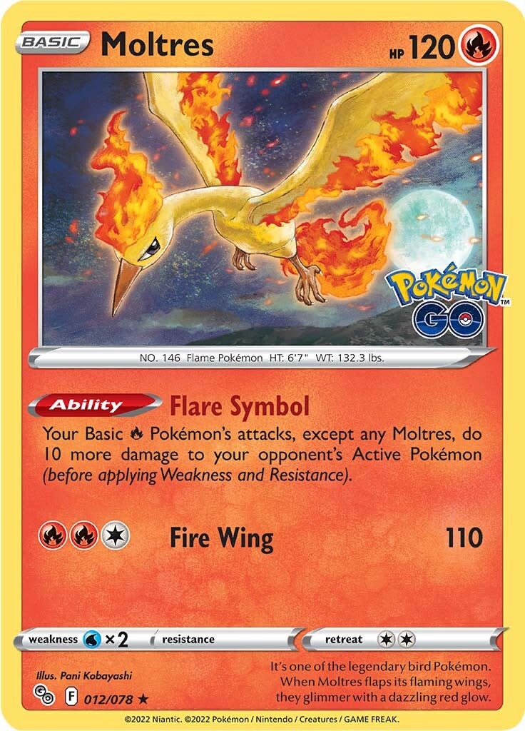 Moltres (012/078) [Pokémon GO] - The Mythic Store | 24h Order Processing
