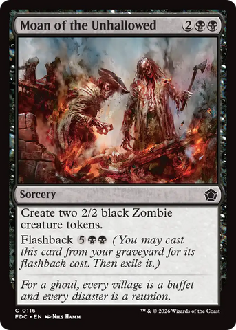 Moan of the Unhallowed [Foundations Commander] - The Mythic Store | 24h Order Processing