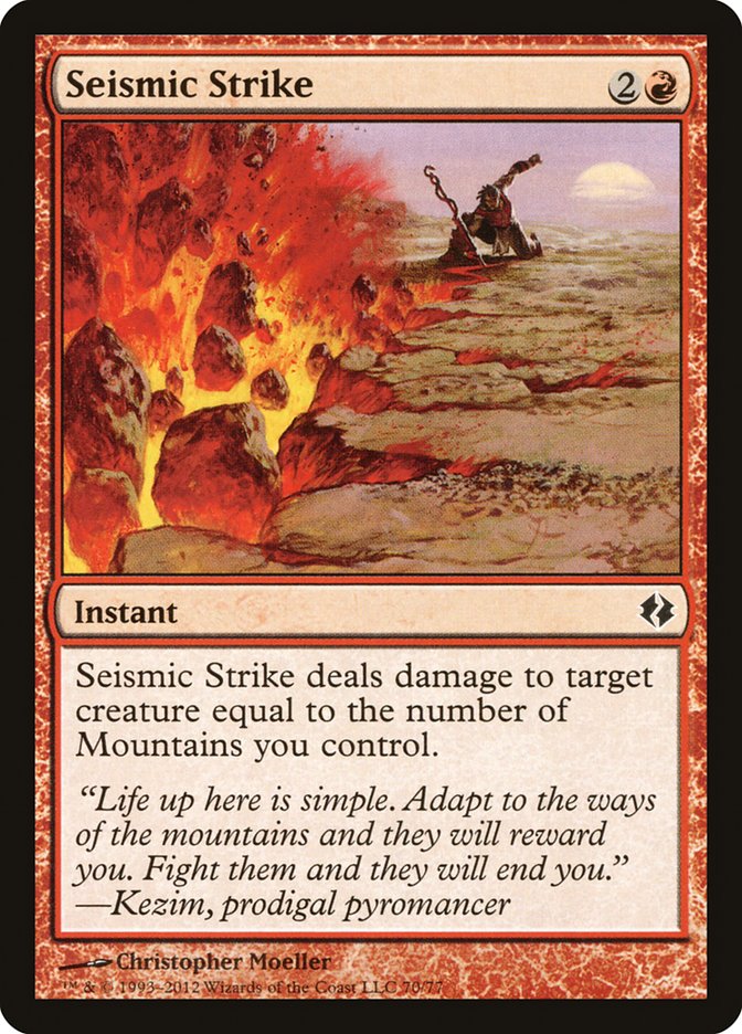 Seismic Strike [Duel Decks: Venser vs. Koth] - The Mythic Store | 24h Order Processing