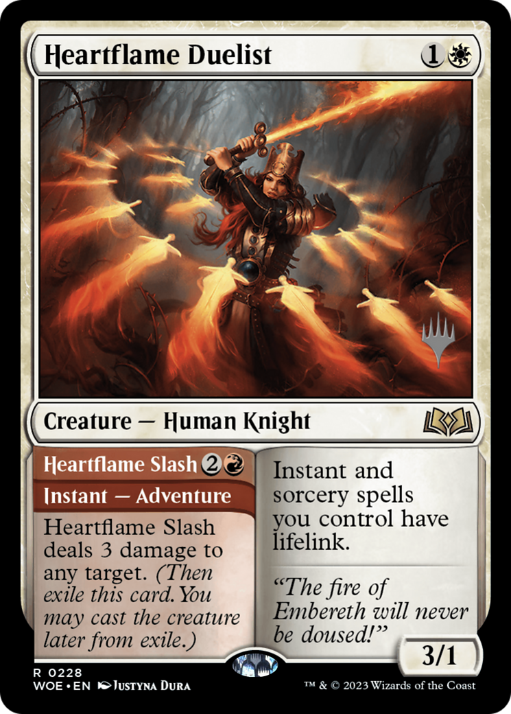 Heartflame Duelist // Heatflame Duelist (Promo Pack) [Wilds of Eldraine Promos] - The Mythic Store | 24h Order Processing