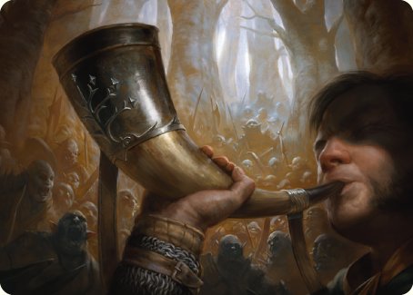 Horn of Gondor Art Card [The Lord of the Rings: Tales of Middle-earth Art Series] - The Mythic Store | 24h Order Processing