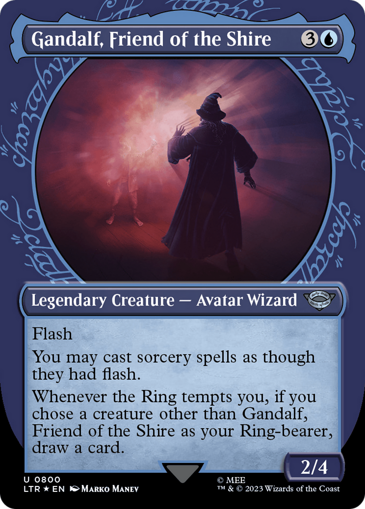 Gandalf, Friend of the Shire (Showcase) (Surge Foil) [The Lord of the Rings: Tales of Middle-Earth] - The Mythic Store | 24h Order Processing