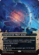 Contested War Zone (0098) (Borderless) (Galaxy Foil) [Edge of Eternities: Stellar Sights] - The Mythic Store | 24h Order Processing