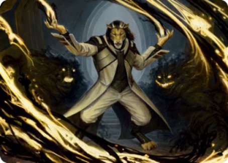 Leonin Lightscribe Art Card [Strixhaven: School of Mages Art Series] - The Mythic Store | 24h Order Processing