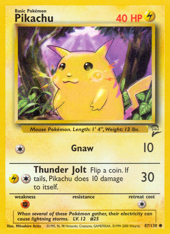 Pikachu (87/130) [Base Set 2] - The Mythic Store | 24h Order Processing