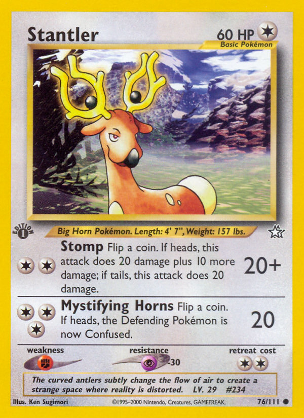 Stantler (76/111) [Neo Genesis 1st Edition] - The Mythic Store | 24h Order Processing
