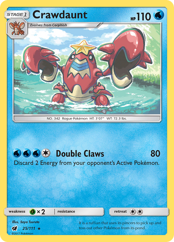 Crawdaunt (25/111) [Sun & Moon: Crimson Invasion] - The Mythic Store | 24h Order Processing