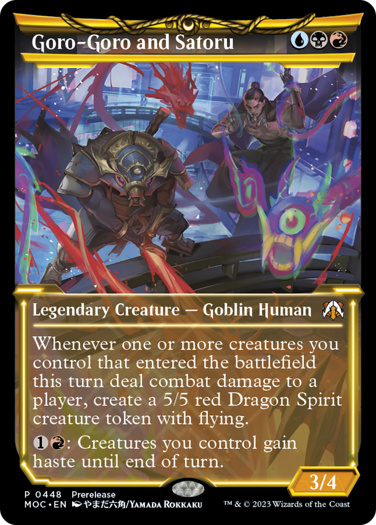 Goro-Goro and Satoru (Showcase Planar Booster Fun) [March of the Machine Commander Prerelease Promos] - The Mythic Store | 24h Order Processing