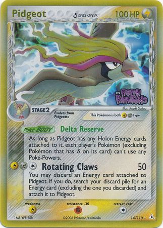 Pidgeot (14/110) (Delta Species) (Stamped) [EX: Holon Phantoms] - The Mythic Store | 24h Order Processing