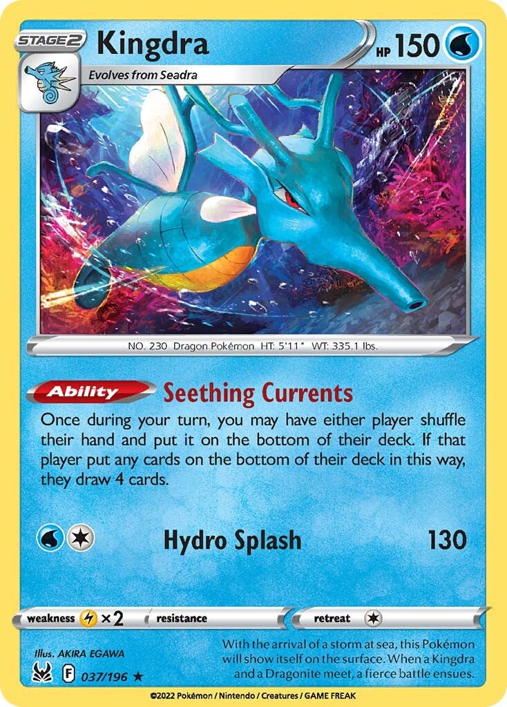 Kingdra (037/196) (Theme Deck Exclusive) [Sword & Shield: Lost Origin] - The Mythic Store | 24h Order Processing