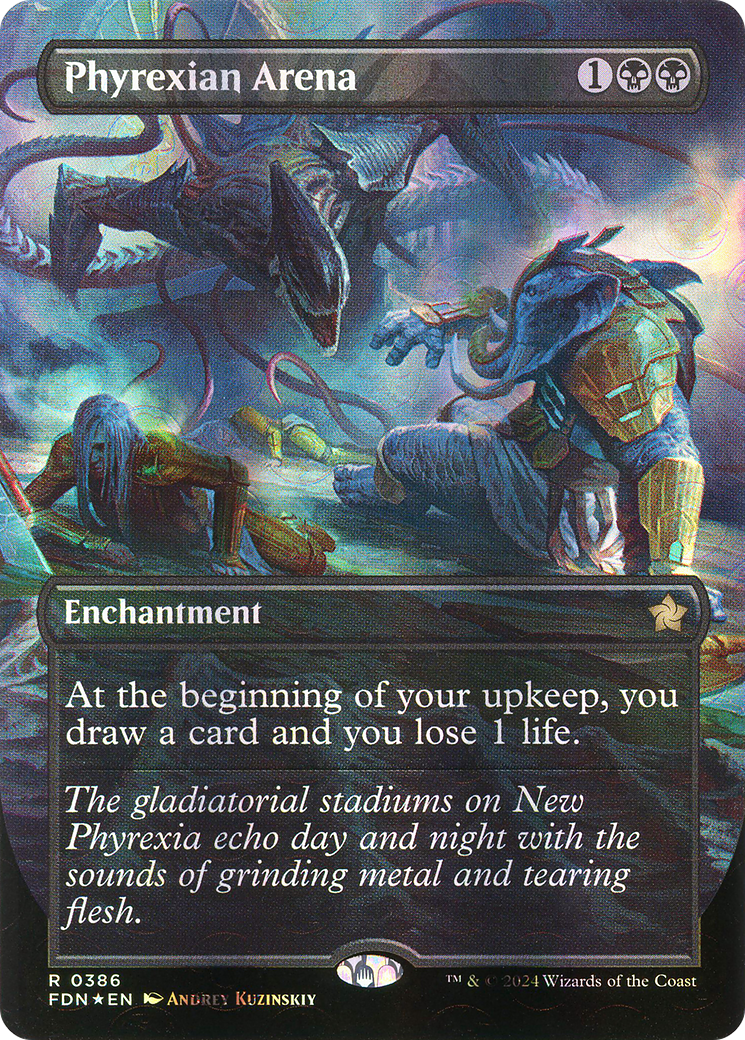 Phyrexian Arena (Borderless) (Mana Foil) [Foundations] - The Mythic Store | 24h Order Processing