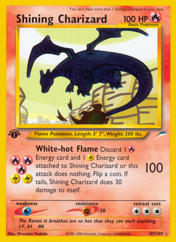 Shining Charizard (107/105) [Neo Destiny 1st Edition] - The Mythic Store | 24h Order Processing