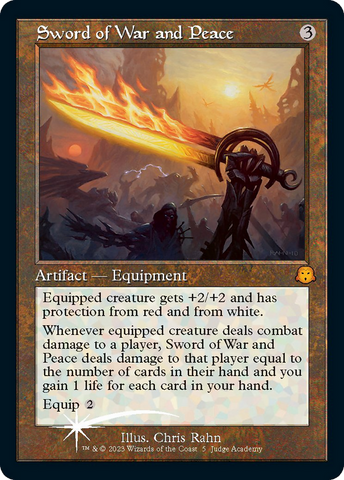 Sword of War and Peace (Retro) [Judge Gift Cards 2023] - The Mythic Store | 24h Order Processing