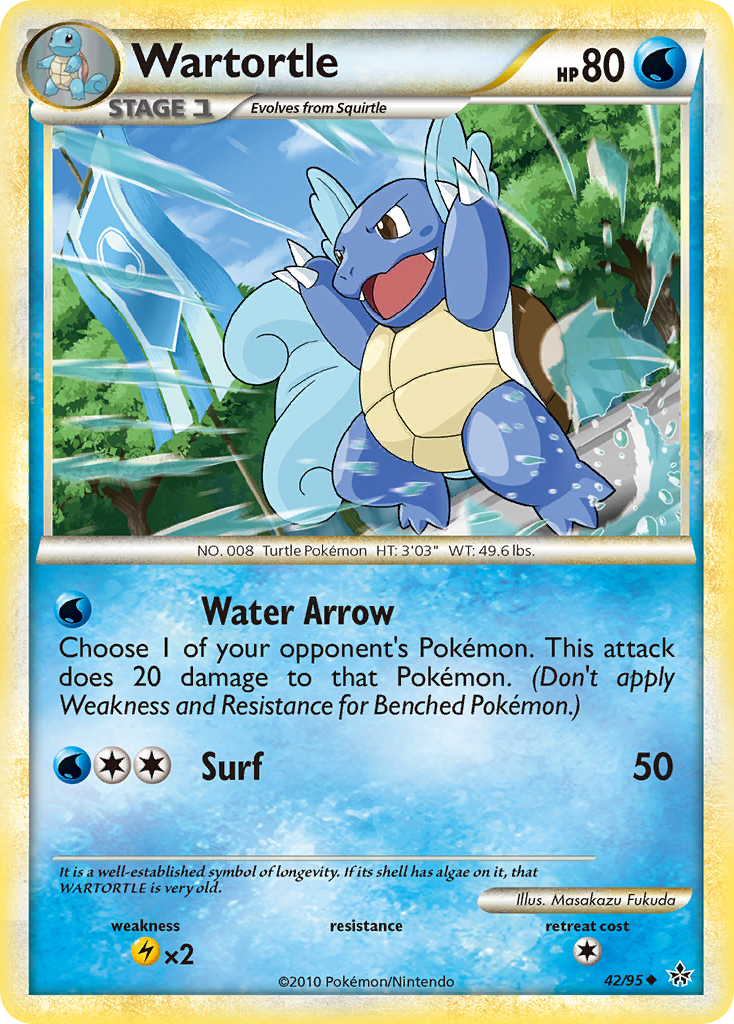 Wartortle (42/95) [HeartGold & SoulSilver: Unleashed] - The Mythic Store | 24h Order Processing