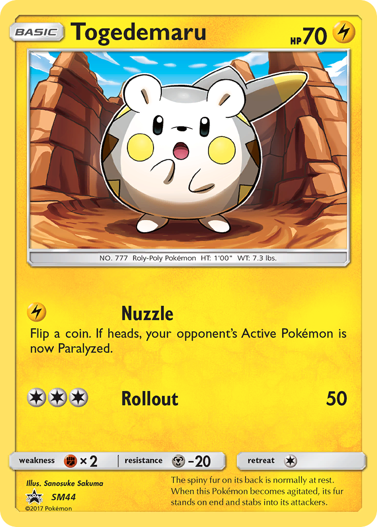 Togedemaru (SM44) [Sun & Moon: Black Star Promos] - The Mythic Store | 24h Order Processing