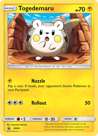 Togedemaru (SM44) [Sun & Moon: Black Star Promos] - The Mythic Store | 24h Order Processing