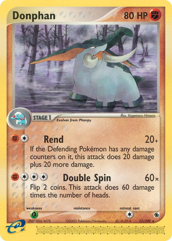 Donphan (17/109) [EX: Ruby & Sapphire] - The Mythic Store | 24h Order Processing