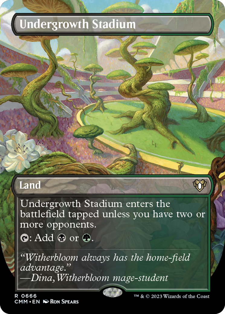 Undergrowth Stadium (Borderless Alternate Art) [Commander Masters] - The Mythic Store | 24h Order Processing