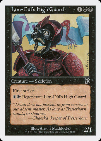 Lim-Dul's High Guard (Holding Flag) [Deckmasters] - The Mythic Store | 24h Order Processing