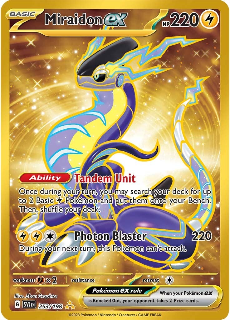 Miraidon ex (253/198) [Scarlet & Violet: Base Set] - The Mythic Store | 24h Order Processing