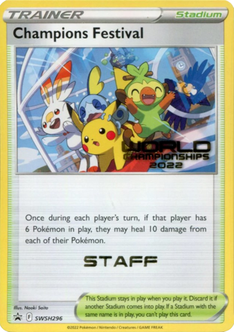 Champions Festival (SWSH296) (Staff) [Sword & Shield: Black Star Promos] - The Mythic Store | 24h Order Processing
