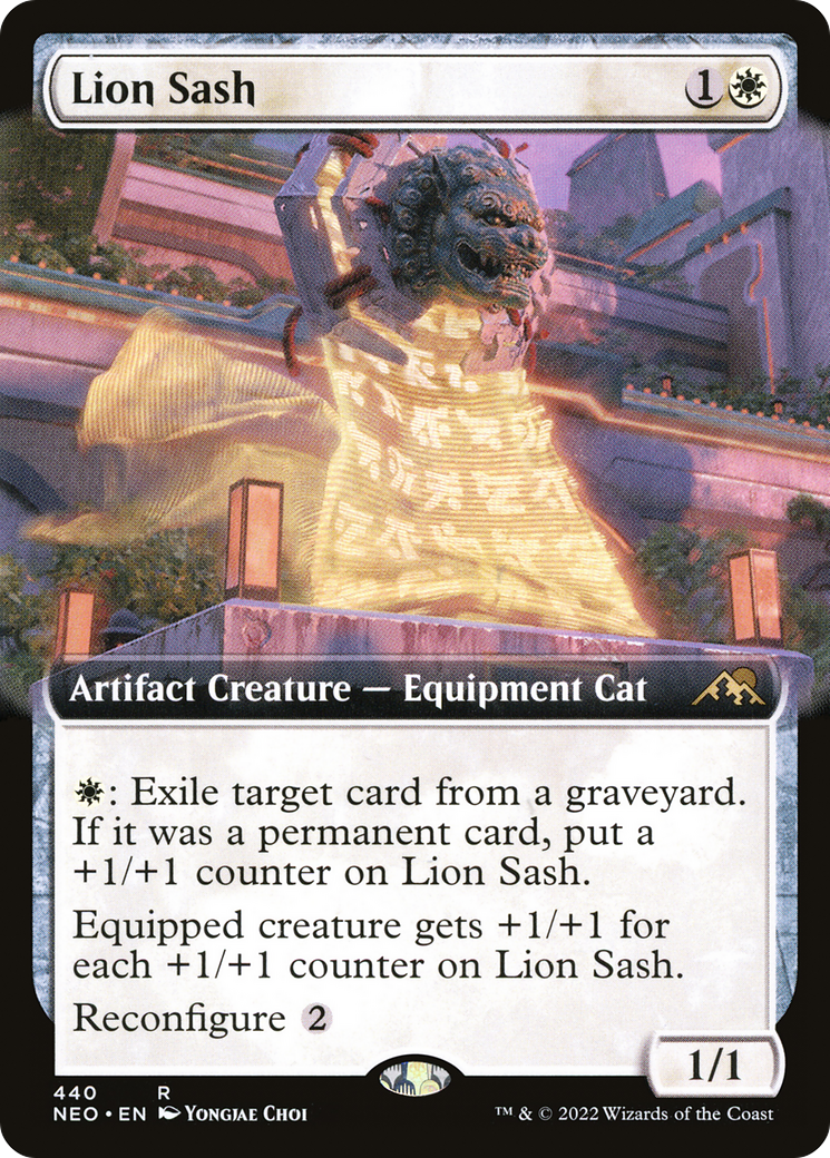 Lion Sash (Extended Art) [Kamigawa: Neon Dynasty] - The Mythic Store | 24h Order Processing