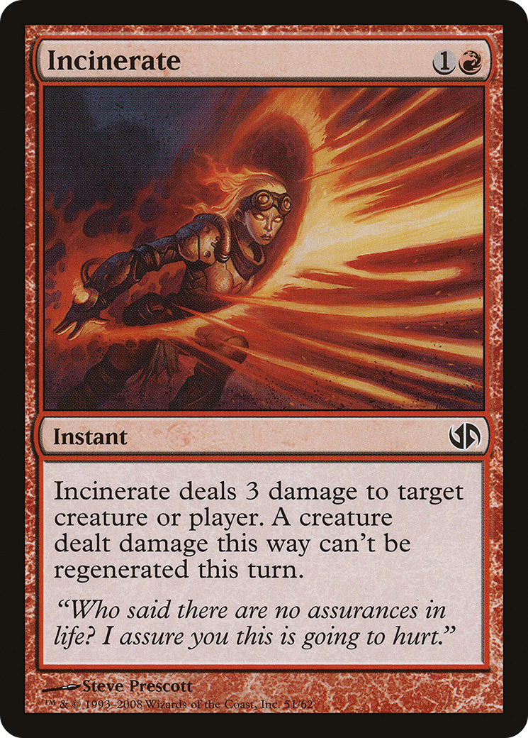 Incinerate [Duel Decks: Jace vs. Chandra] - The Mythic Store | 24h Order Processing