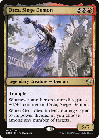 Orca, Siege Demon [Dominaria United Commander] - The Mythic Store | 24h Order Processing